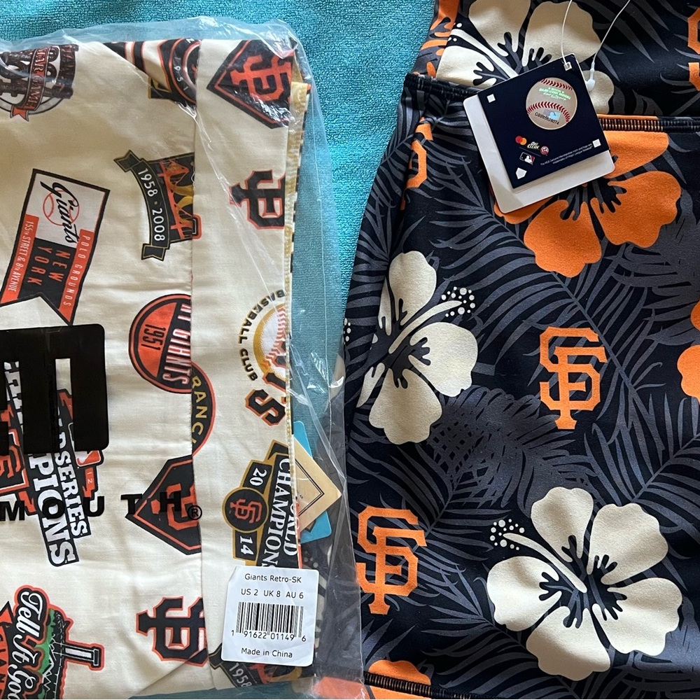 Loudmouth Women's Skorts - Black and Orange Floral Design